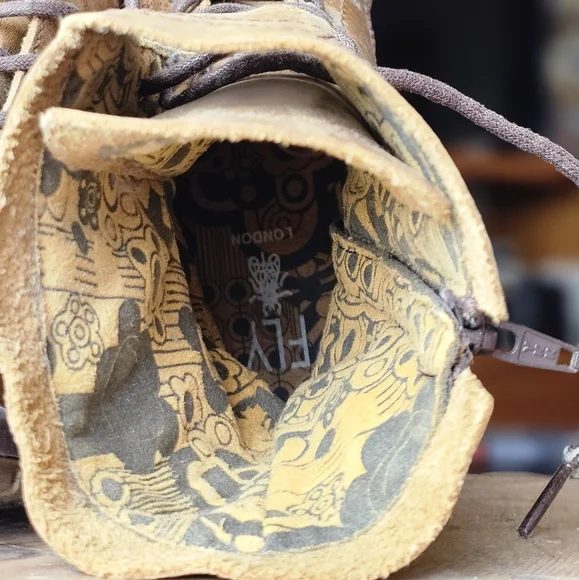 Fly London Women's Lask Mid-Calf Combat Boots - Picture 6 of 10